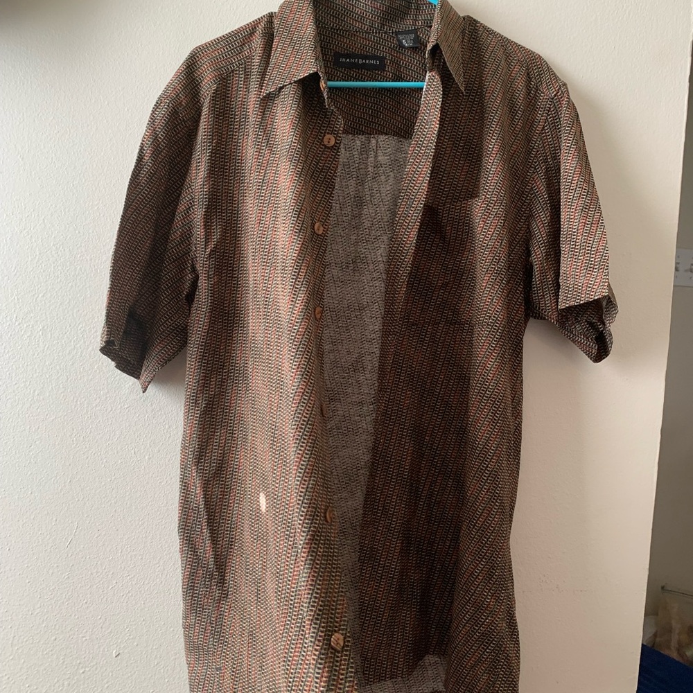 100% Silk Jhane Barnes Shirt